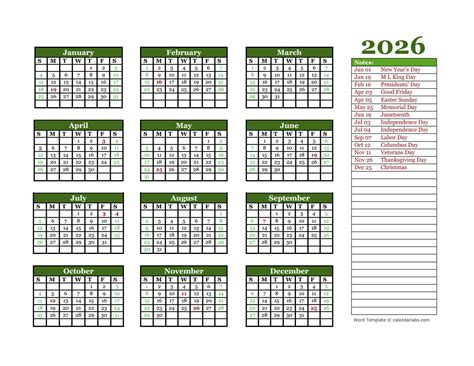 calendar word  printable calendar