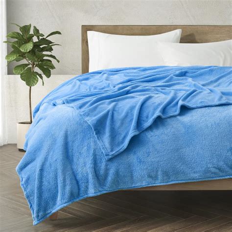 Soft Bright Blue Throw Blanket – All Sizes!