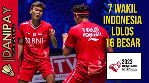 Hasil Indonesia 32 Besar Badminton Denmark Open 2023 Youtube