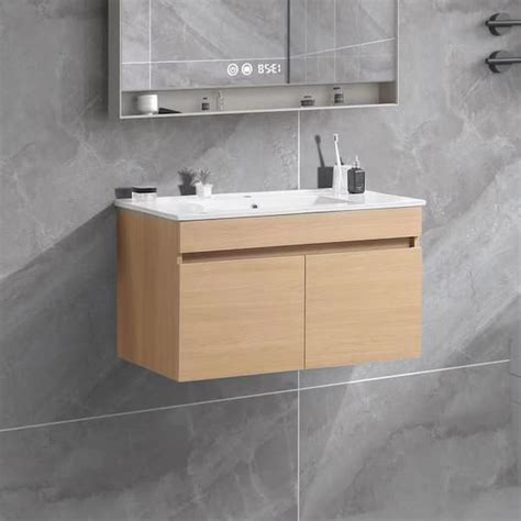 JimsMaison 36 In W X 18 In D X 20 In H Wall Mounted Bath Vanity In