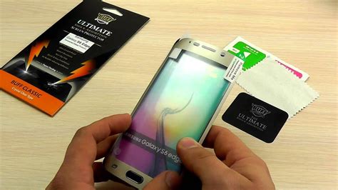 ОБЗОР: Фирменная Противоударная Защитная Пленка для Samsung Galaxy S6 ...