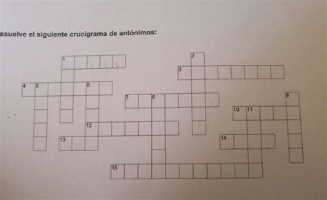 Resuelve el siguiente crucigrama de antónimos 13 HORIZONTAl 1 parcial