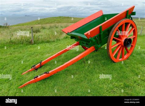 Restored Old Farm Cart At Skye Museum Of Island Life Osmigarry Croft