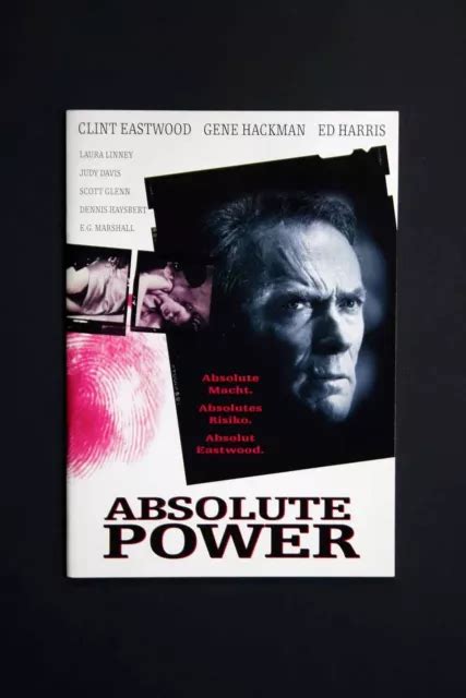 Absolute Power Clint Eastwood Laura Linney Presseheft