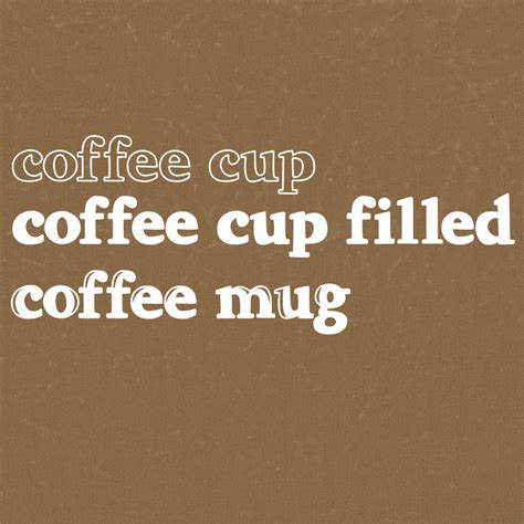 Coffee Cup Font