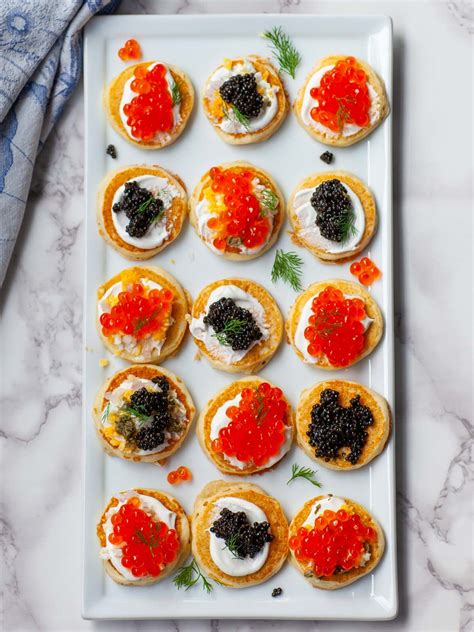 Easy Blini with Caviar (video) - Tatyanas Everyday Food