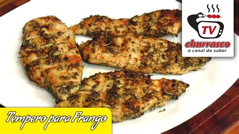 Receita De Tempero Para Frango Tv Churrasco YouTube