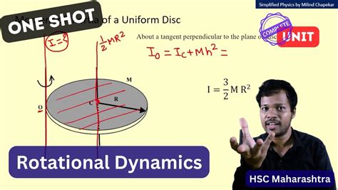 Rotational Dynamics In One Shot 12th Hsc Maharashtra Board Milind Chapekar Youtube