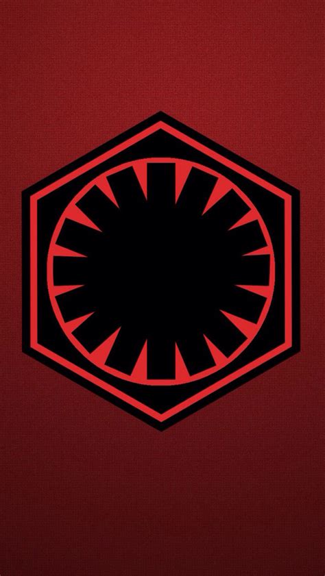 First Order Iphone Wallpaper Star Wars First Order Symbol Wallpaperuse