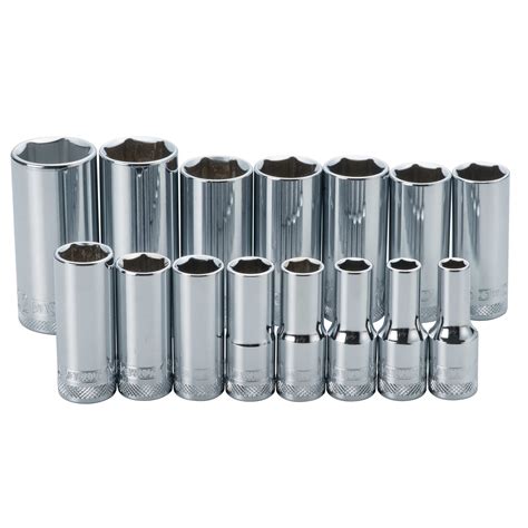 15 Piece 3 8 In Drive Deep Metric Socket Set 6 Point DEWALT