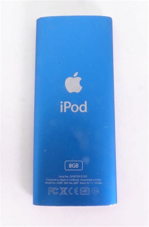 Apple Ipod Nano Th Generation A Gb Blue Tested Ebay