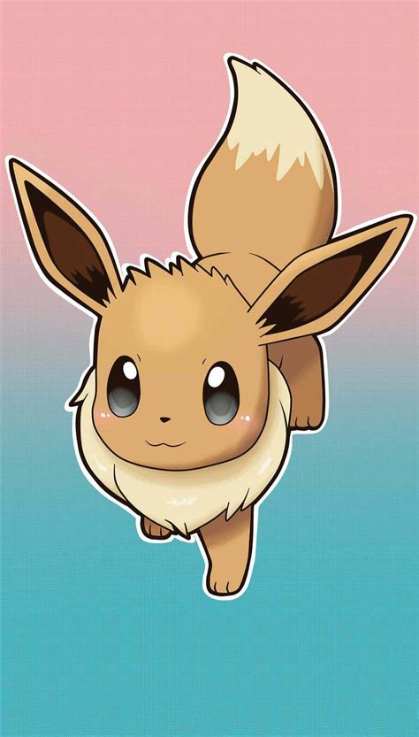 Download Adorable Eevee Pokemon Illustration Wallpaper