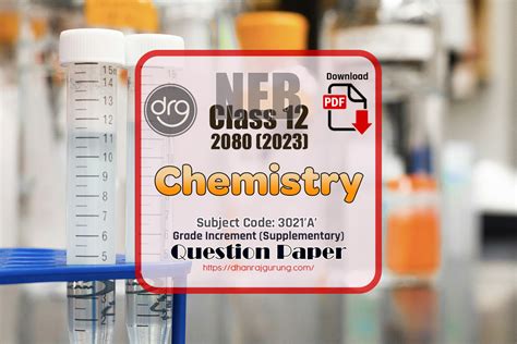 NEB Class 12 Chemistry Grade Increment Supplementary Exam Paper 2080