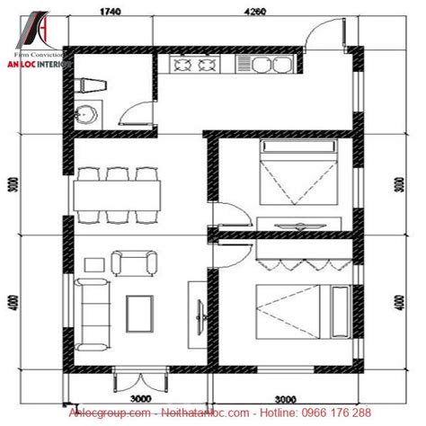 10 Mẫu Nhà Cấp 4 Ngang 6m Thịnh Hành Nhất Hiện Nay ⋆ An Lộc