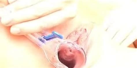 Claire S Pussy Closeup Stretched Wide By Speculum Tnaflix