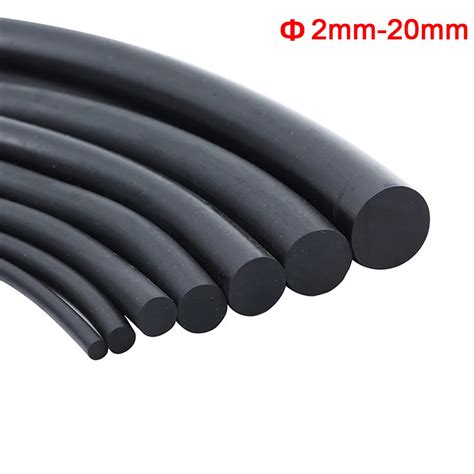 1 Meter Solid Black Nitrile Rubber Strip O Ring Cord NBR Rubber Seal