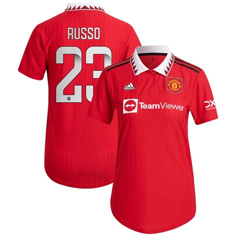 Manchester United Wsl Home Authentic Shirt 2022 23 Womens With Russo