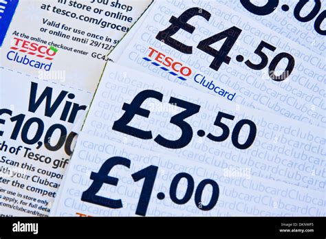 Tesco clubcard vouchers Stock Photo: 63790585 - Alamy