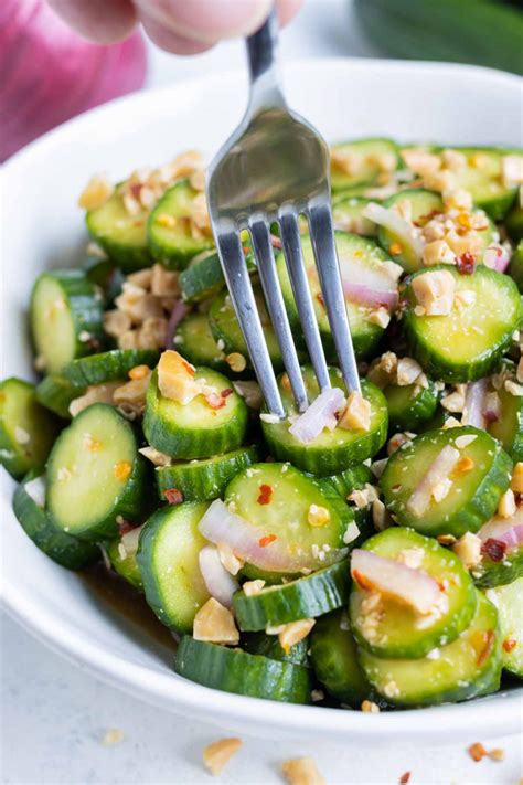 Spicy Asian Cucumber Salad Recipe Evolving Table