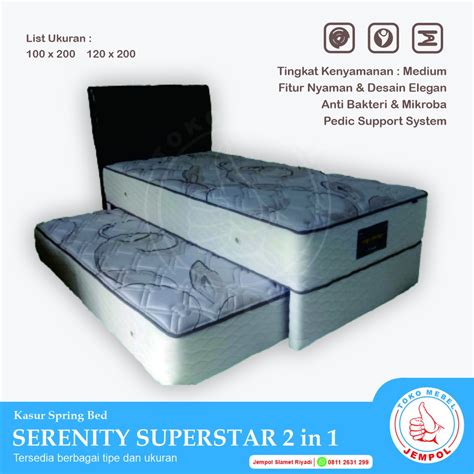 Jual Springbed In Superstar Serenity Kasur Atas Sorong Kasur