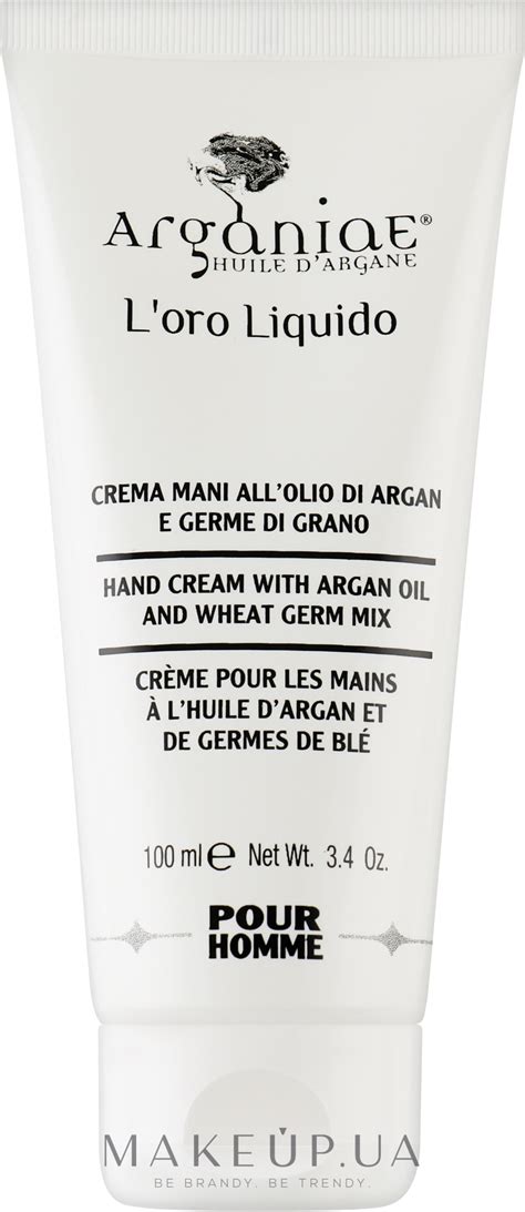 Arganiae Hand Cream With Argan Oil For Men - Крем для рук, мужской ...