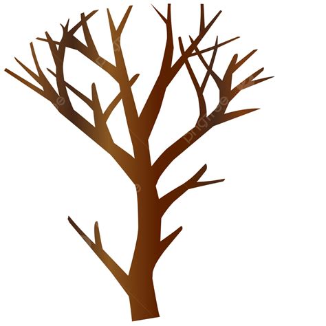 Pict Multi Branched Bare Tree Vector Leafless Twig Bald Tree Root