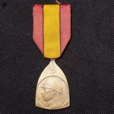 S2O MÉDAILLE MILITAIRE belge de la guerre 1914 1918 WW1 belgian medal