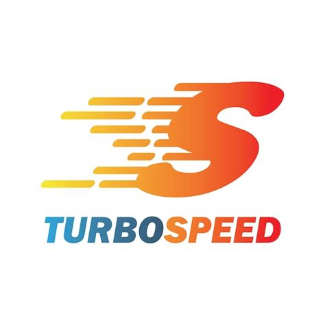 Logotipo de turbo speed para internet o ilustración de vector de