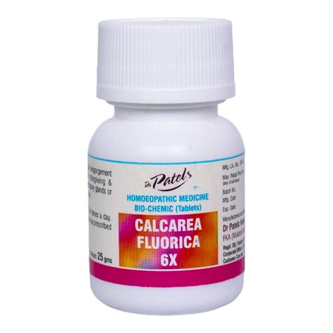 Buy Dr Patel S Homeopathic Calcarea Fluorica X Biochemic Tablets