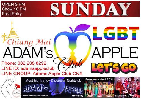 LGBT Venue Chiang Mai Adams Apple Club Thailand