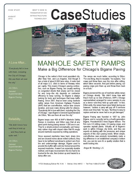 Manhole Safety Ramps Make A Big Difference For Chicagos Big