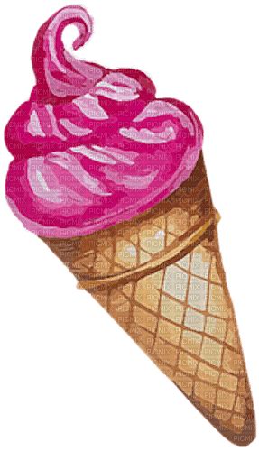 Dolceluna Watercolor Summer Ice Cream Dolceluna Summer Pink Watercolor Deco Ice