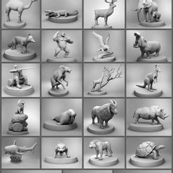 Download 1 3D model from Wild Animals listed by STLWarehouse • 3D ...