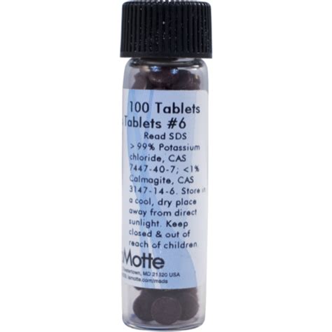 Hardness Reagent 6 Tablets Lamotte Water Test Reagent 4484 J