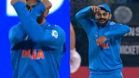 Virat Kohli Did Cristiano Ronaldo Celebration When Siraj Takes Wicket Ind Vs Ned Wc 2023 Youtube