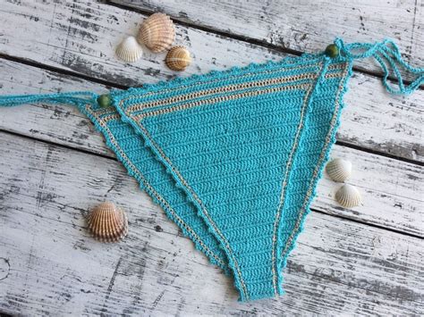 Crochet Bikini Set Triangle Bikini Etsy