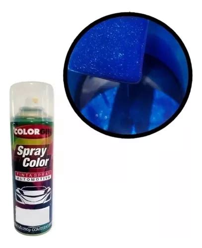 Tinta Automotiva Spray Azul Perolizado Colorgin Mercadolivre