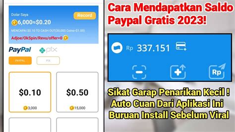 Cara Dapat Saldo Paypal Gratis 2023 Baru Daftar Aja Langsung Bisa