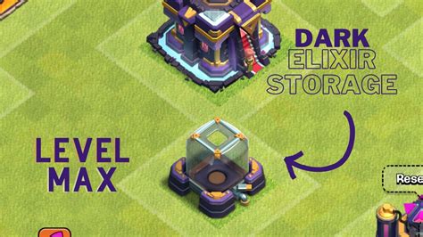 Dark Elixir Storage Upgrade Level 1 To Max Clash Of Clans Clash Cuts Youtube