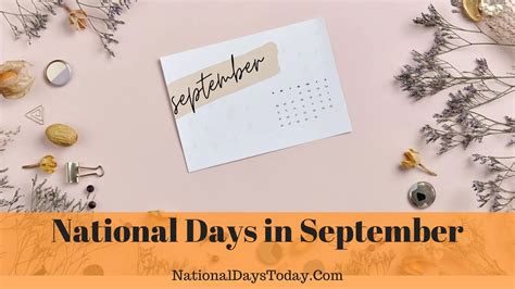 National Days In September 2023