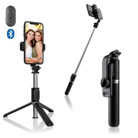 TEKKIWEAR DAM Palo selfie stick con trípode extensible y disparador