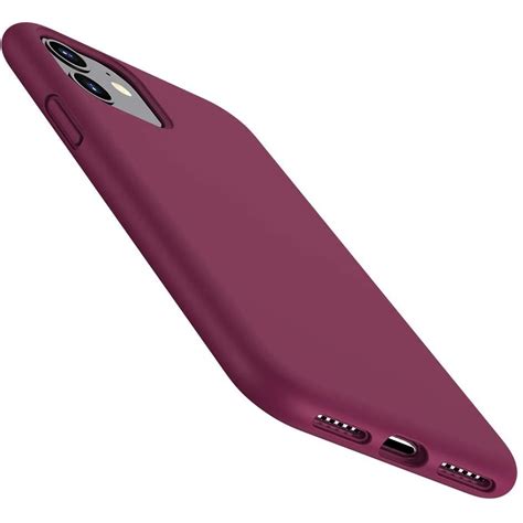 Husa Protectie Compatibila Cu Iphone Ultra Slim Silicon Visiniu