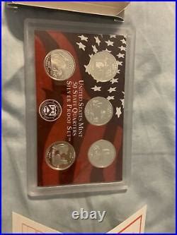 S Us Mint State Quarters Silver Proof Set Original