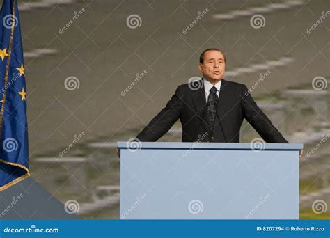 Berlusconi 2 editorial stock image. Image of people, mestre - 8207294