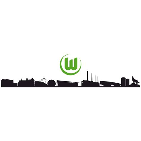 Wandtattoo VfL Wolfsburg Skyline ideale Fan Deko für Bundesliga