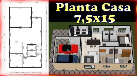 Planta Casa X Quartos E Conceito Aberto Na Sala E Cozinha