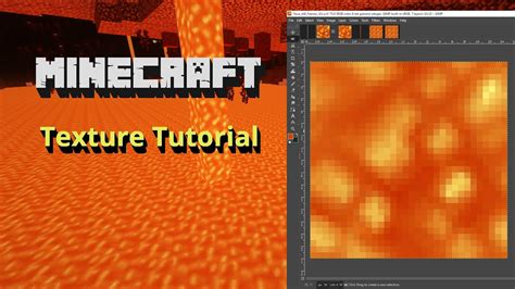 Minecraft Animated Texture Tutorial Lava Gimp Youtube