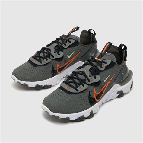 Mens Black Orange Nike React Vision Trainers Schuh