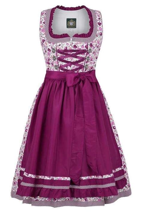 Dirndl Mini Blumenprint Beere Verspielte Dirndl Dirndl Für Jeden Anlass Damen Mia San Tracht