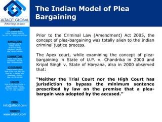 Plea Bargaining In India PPT